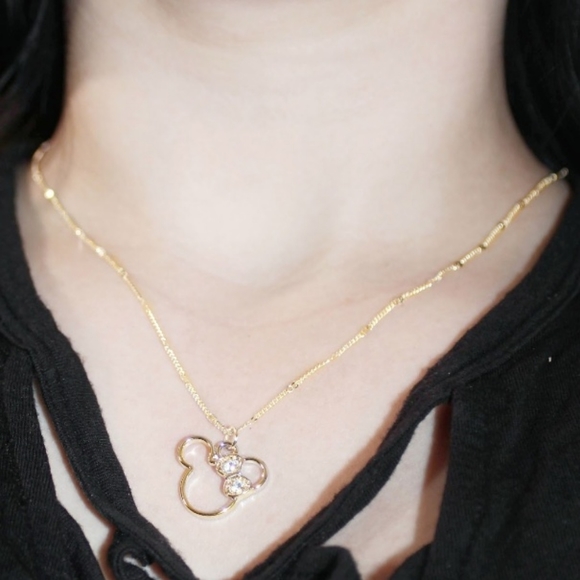 Golden Disney Minnie Mouse necklace - Picture 3 of 5